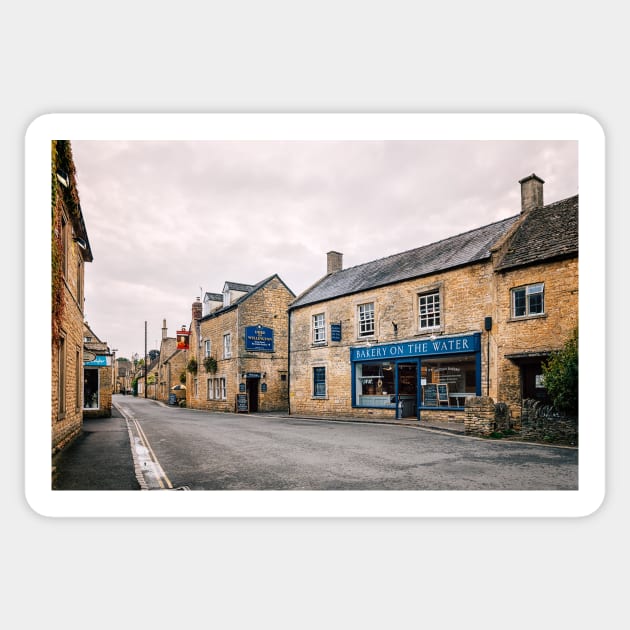 Bourton on the Water street, The Cotswolds Sticker by JJFarquitectos